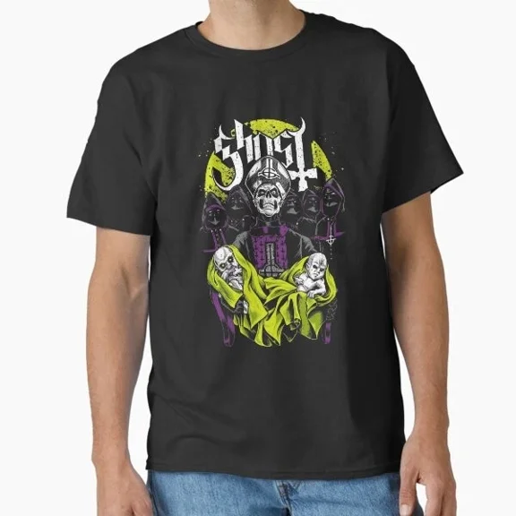 Reprint Rare Rite Here Rite Now Ghost B.C. Classic T-Shirt T-Shirt Made in US/AUS Size S-2XL