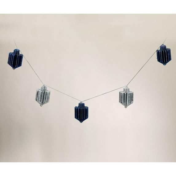 Rite Lite 3.5' Shimmering Dreidels Hanukkah Hanging Decor - Blue/Silver