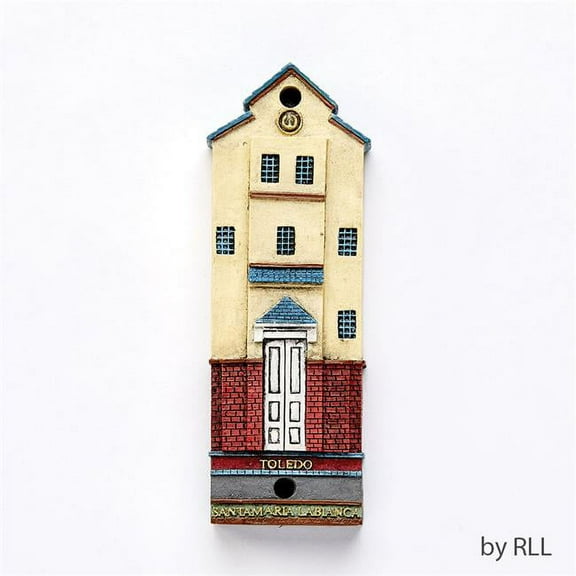 Rite Lite 4.5 in. Toledo Synagogue Replica Mezuzah - Resin