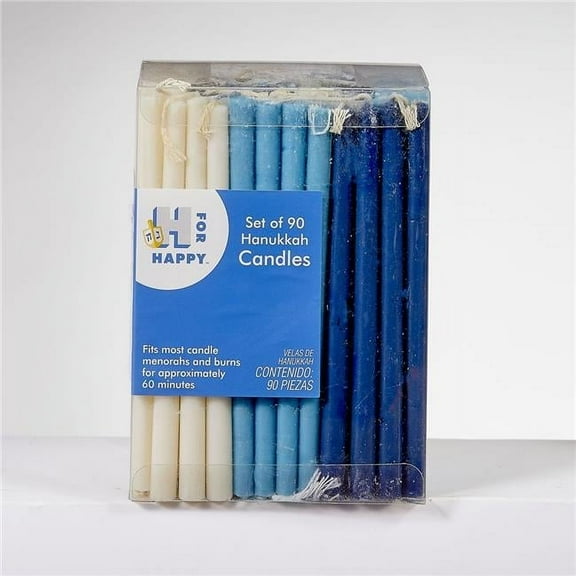 Rite Lite C-10-VALU-BWN2 5 in. Deluxe Chanukah Candles, Blue & White - 90 per Box