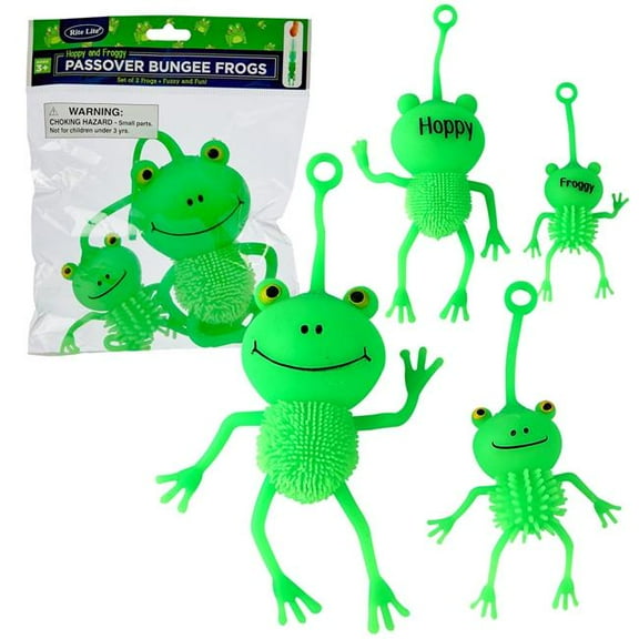 Rite Lite TYPP-FROG-28 6.3 in. Hoppy & Froggy Passover Bungee Frogs