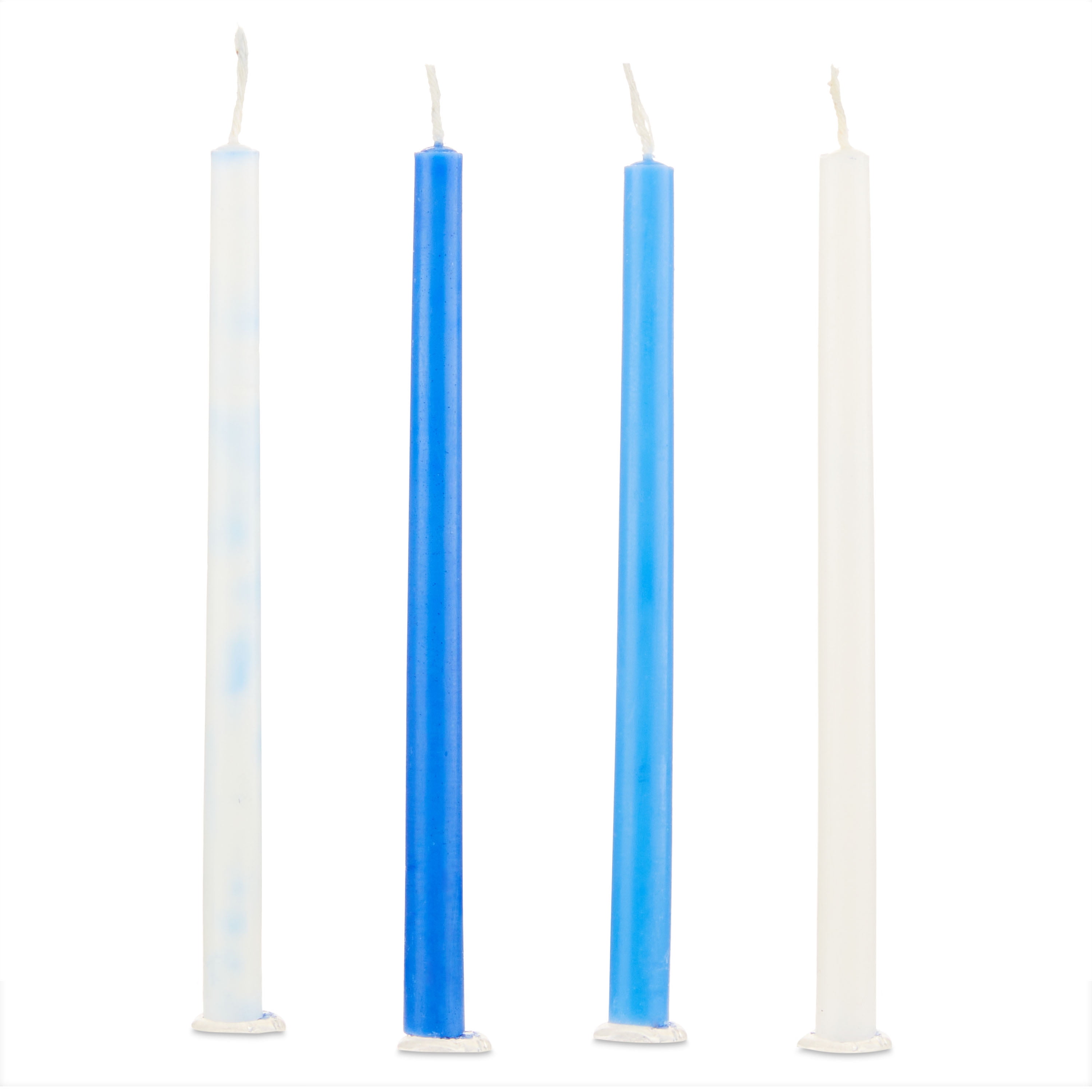 Rite Lite Deluxe Chanukah Candles, Unscented, Blue & White