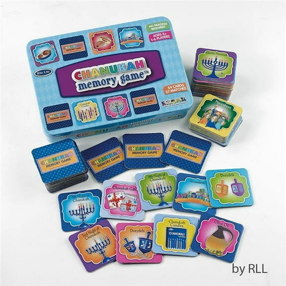 Rite Lite Gac-1-N 7 X 5 in. 54 Cards Chanukah Memory Game - Pack of 6