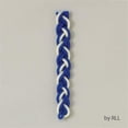 thumbnail image 1 of Rite Lite LTD H-7-BW Beeswax Havdalah Candle - Flat- Blue & White -pack of 12, 1 of 1