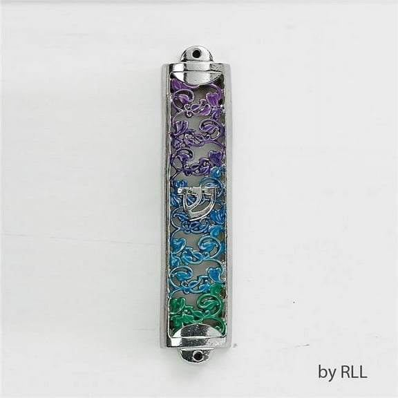 Rite Lite MZE-11 5 in. Mezuzah Enamel Gradient Filigree Gift Box