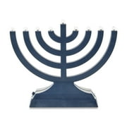 Rite Lite Plastic LED Menorah, 5 Navy Blue