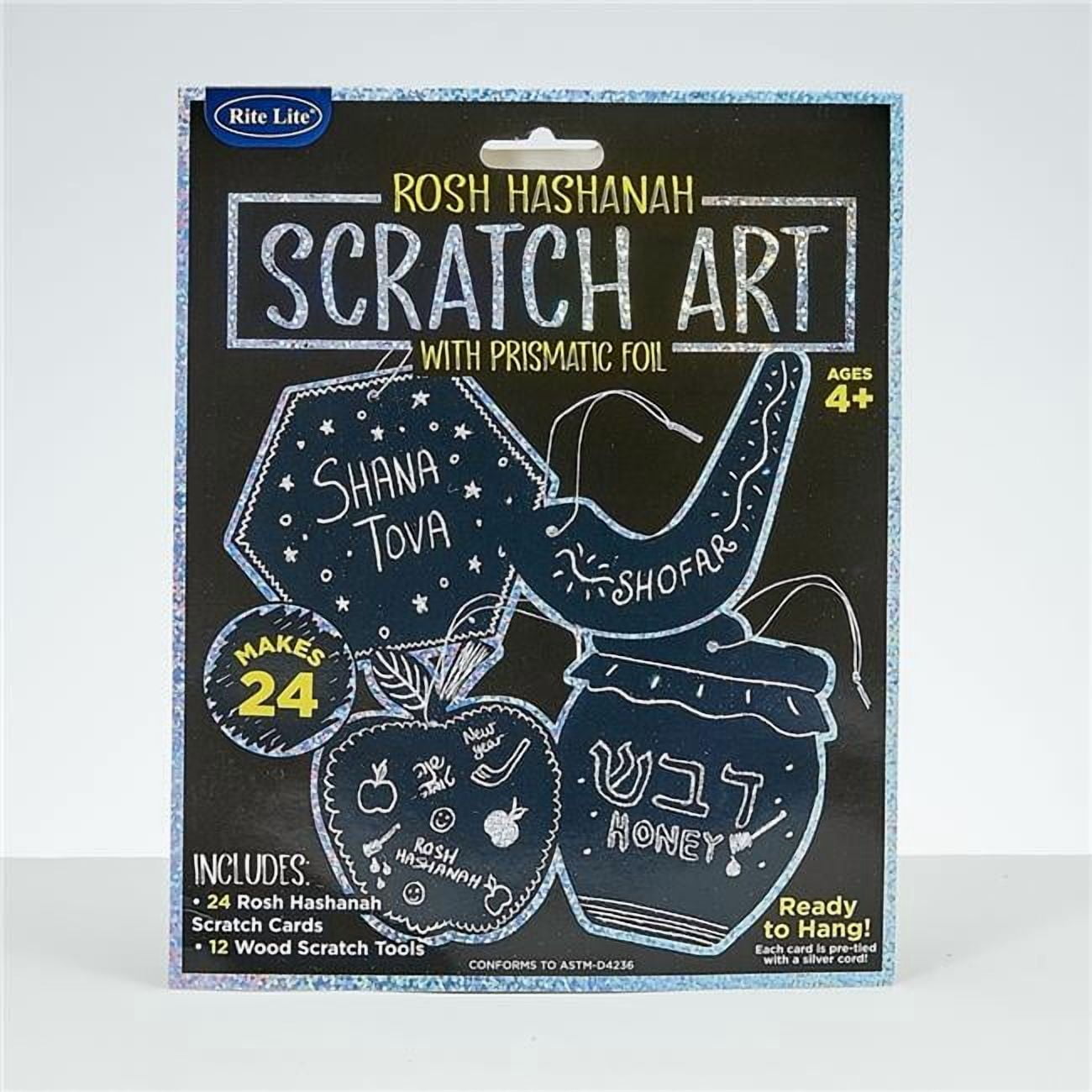 Rite Lite TYKRH-SCRATCH-2 Rosh Hashanah Scratch Art