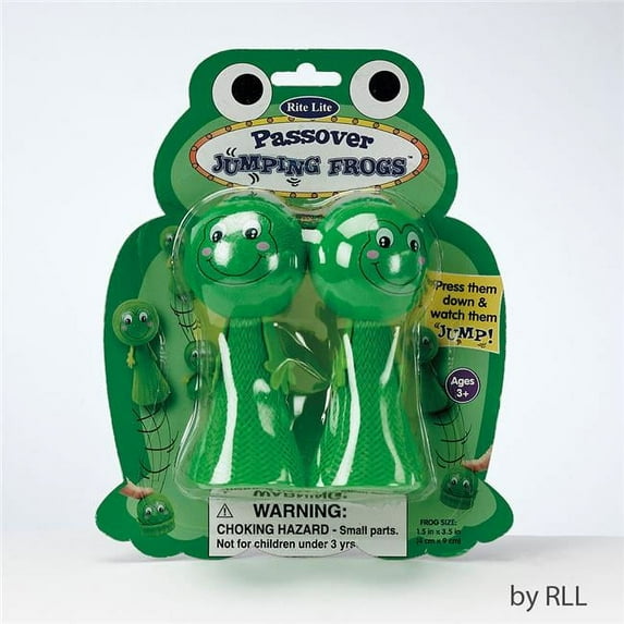 Rite Lite TYPP-FROG-18 Passover Jumping Frogs Carded - Set of 2