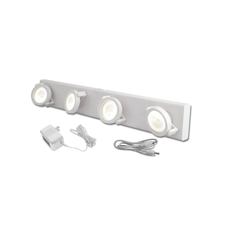 Statistisk nøjagtigt respons Rite Lite Under Cabinet LED Light – Track Style Under Cabinet Light –  Battery Operated or Use Direct AC Power Cable – White LPL704W-AC -  Walmart.com