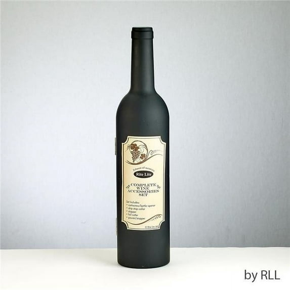 Rite Lite WA-4 13 in. Wine Accessories Set Of 5, Bottle Shaped, Gift Box Case Pack Of 3