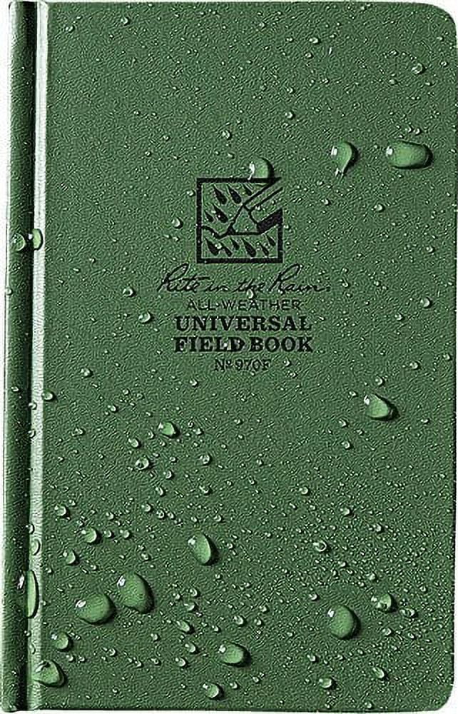 Rite in the Rain All Weather Notebook,Green Cover Color