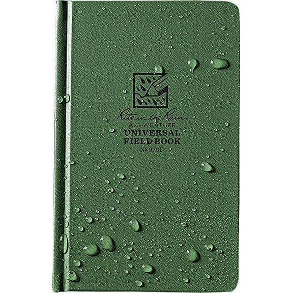 Rite in the Rain All Weather Notebook,Green Cover Color