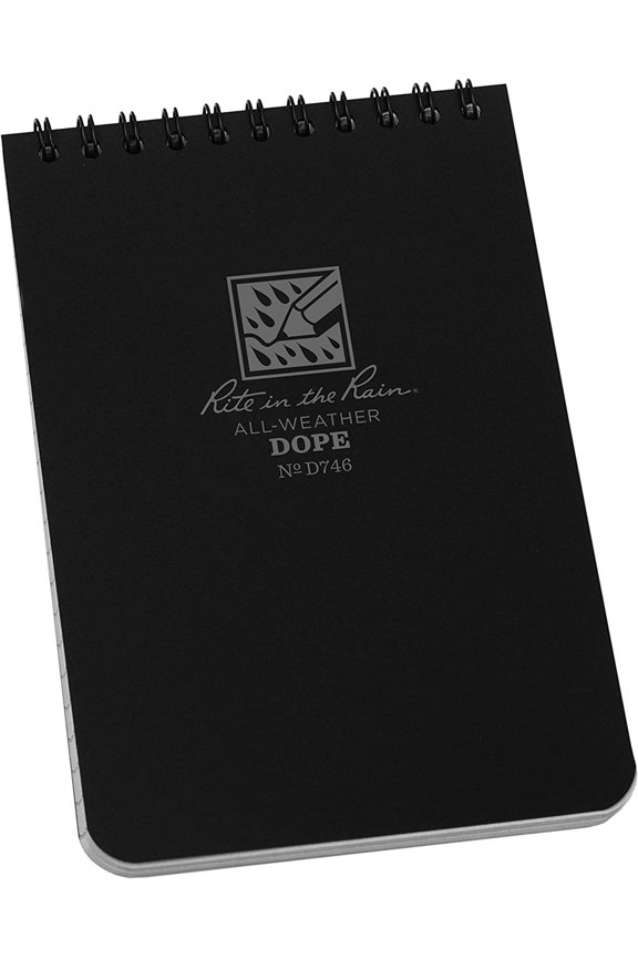 D.O.P.E Top Spiral All-Weather Notebook Black