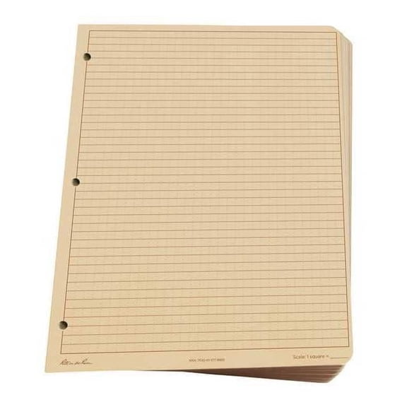 Rite in the Rain Loose Leaf Paper, All Weather,Brown,PK100 982T-MX