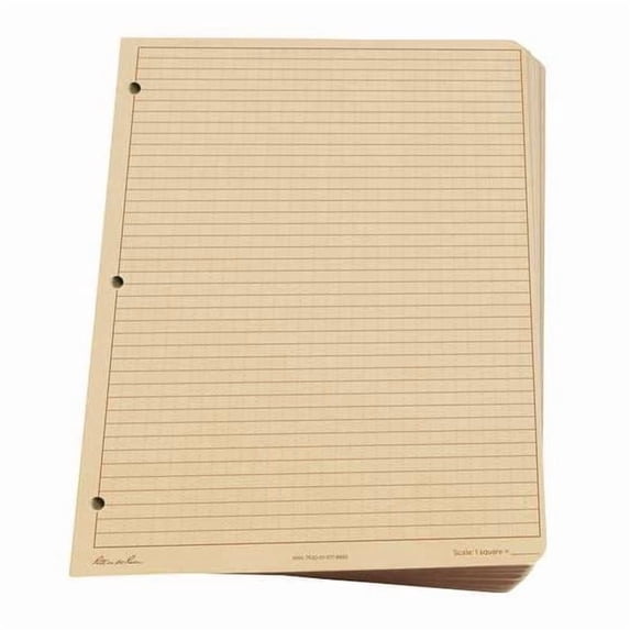 Rite in the Rain Loose Leaf Paper, All Weather,Brown,PK100 982T-MX