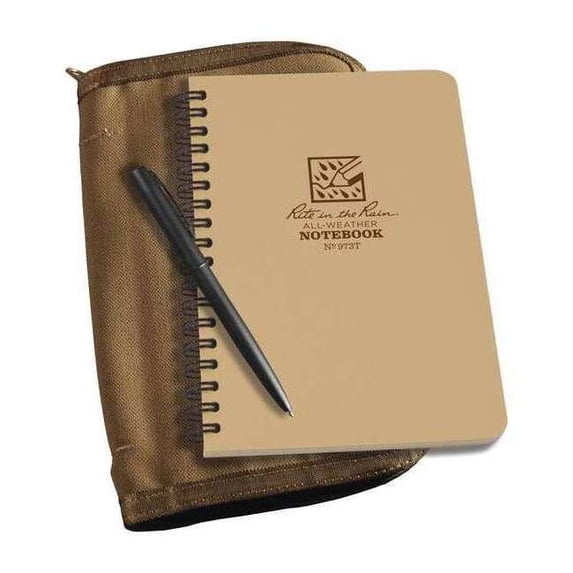 Rite in the Rain Notebook Kit,4-5/8 in x 7 in Sheet,32lb 973T-KIT