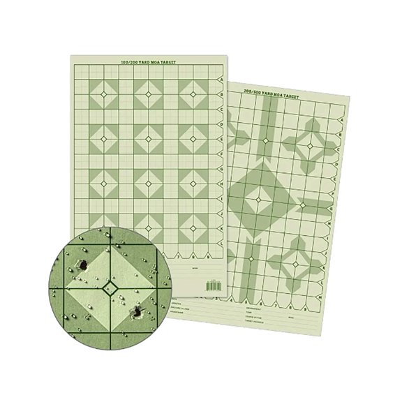 Rite in the Rain Precision Distance Diamond MOA Shooting Target, 11x17