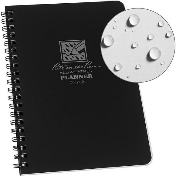 Rite in the Rain Undated Weekly Planners & Appointment Book, 8" x 10", Multicolor, 52 Pages