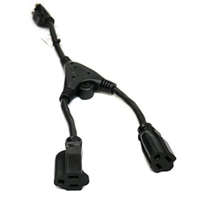 RiteAV 1.5FT 3 Prong Power Splitter Cable Wire Cord