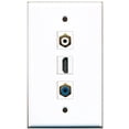 thumbnail image 1 of RiteAV - 1 Port HDMI 1 RCA White 1 RCA Blue Wall Plate, 1 of 1
