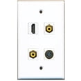thumbnail image 1 of RiteAV - 1 Port HDMI 2 Port RCA Yellow 1 Port S-Video Wall Plate, 1 of 1
