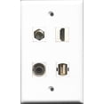 thumbnail image 1 of RiteAV 1 Port HDMI and 1 Port Coax Cable TV- F-Type and 1 Port USB A-A and 1 Port 3.5mm Wall Plate, 1 of 1