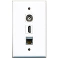 thumbnail image 1 of RiteAV - 1 Port HDMI and 1 Port Shielded Cat6 Ethernet and 1 Port BNC Wall Plate, 1 of 1
