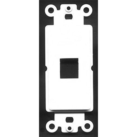 RiteAV - 1 Port Insert for Decorative Wall Plate White