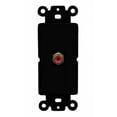 thumbnail image 1 of RiteAV 1 Port RCA-RED Rocker Insert Module Wall Plate [Black], 1 of 1