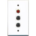 thumbnail image 1 of RiteAV - 1 Port RCA Red 2 Port 3.5mm Wall Plate, 1 of 1
