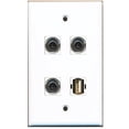thumbnail image 1 of RiteAV - 1 Port USB A-A 3 Port 3.5mm Wall Plate, 1 of 1