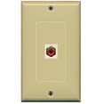 thumbnail image 1 of RiteAV - 1 RCA Red for Subwoofer Audio Port Wall Plate Decorative - Ivory, 1 of 1