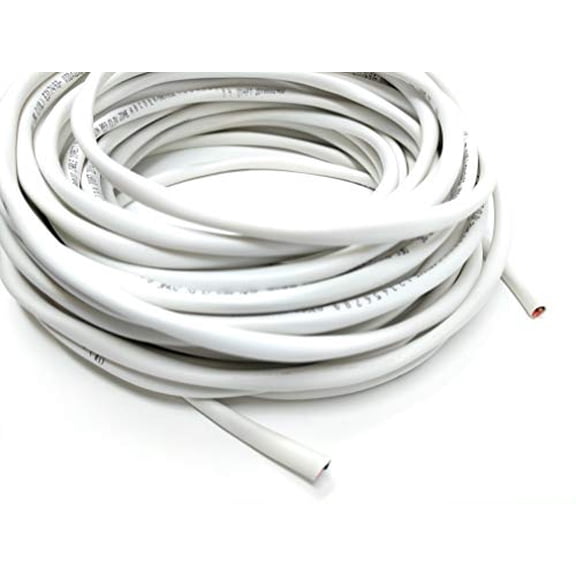 RiteAV - 14 AWG 150 Feet White Direct Burial Speaker and Lighting Wire (2 Channel, Pure Oxygen Free Copper, High Strand Count)