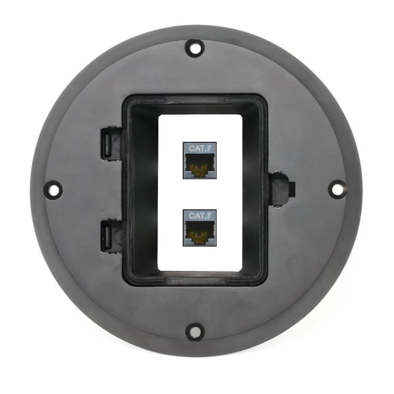 RiteAV 2 CAT7 Floor Box [Black]
