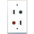 thumbnail image 1 of RiteAV - 2 Port HDMI 1 Port RCA Red 1 Port RCA Blue Wall Plate, 1 of 1