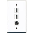 thumbnail image 1 of RiteAV - 2 Port HDMI and 1 Port 3.5mm Wall Plate, 1 of 1