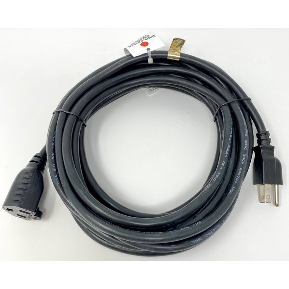 RiteAV - 25 Feet Heavy Duty AC Power Extension Cord, 16 AWG, NEMA 5-15P to NEMA 5-15R, SJT, 13 Amp/125 Volt, UL, CSA, RoHS Compliant - Black