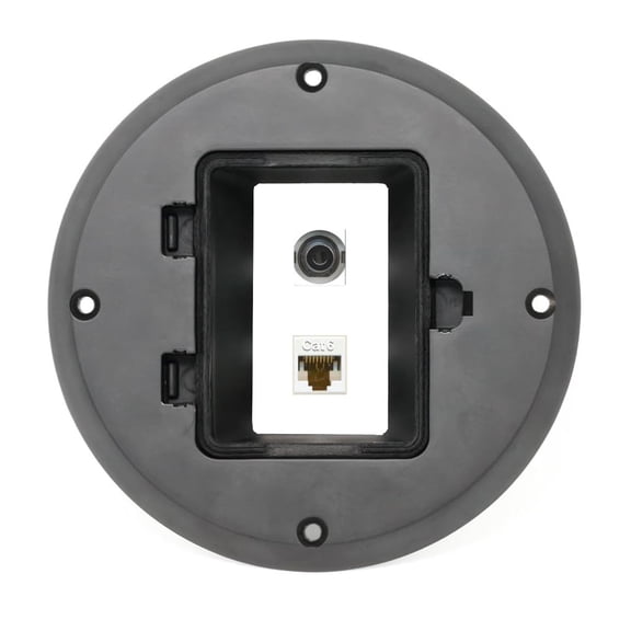 RiteAV 3.5mm CAT6 Floor Box [Black]