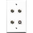 thumbnail image 1 of RiteAV - 3 Port Coax Cable TV- F-Type and 1 Port BNC Wall Plate, 1 of 1