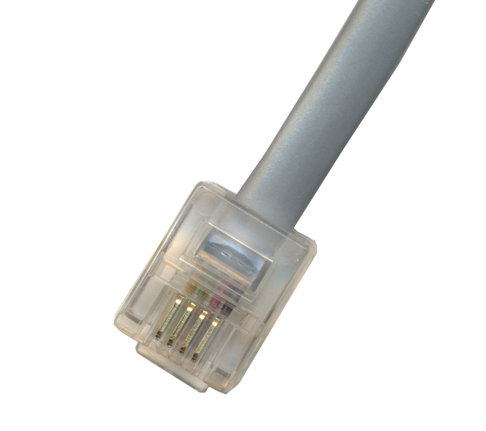 RiteAV - 30FT (9.1M) RJ11 Male to RJ11 Male 6P4C Phone Line Cord - Gray ...