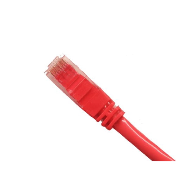 RiteAV - 55FT (16.8M) RJ45/M to RJ45/M Cat5e Ethernet Crossover Cable - Red