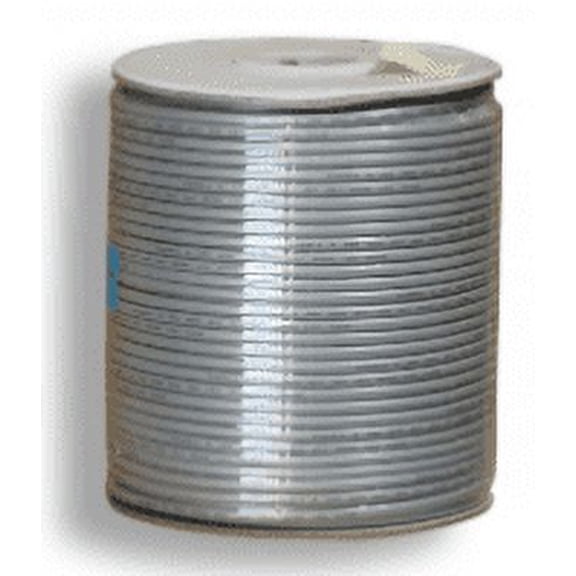RiteAV Bulk Raw 4C 28 AWG Flat Modular Silver Satin Cable (No Ends) - 1000FT