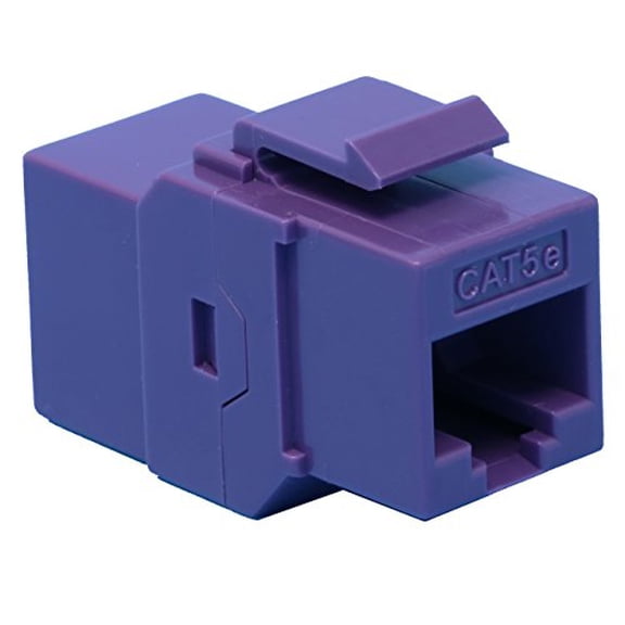 RiteAV CAT5E Keystone Jack Coupler Purple Female/Female