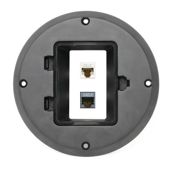 RiteAV CAT6 CAT7 Floor Box [Black]