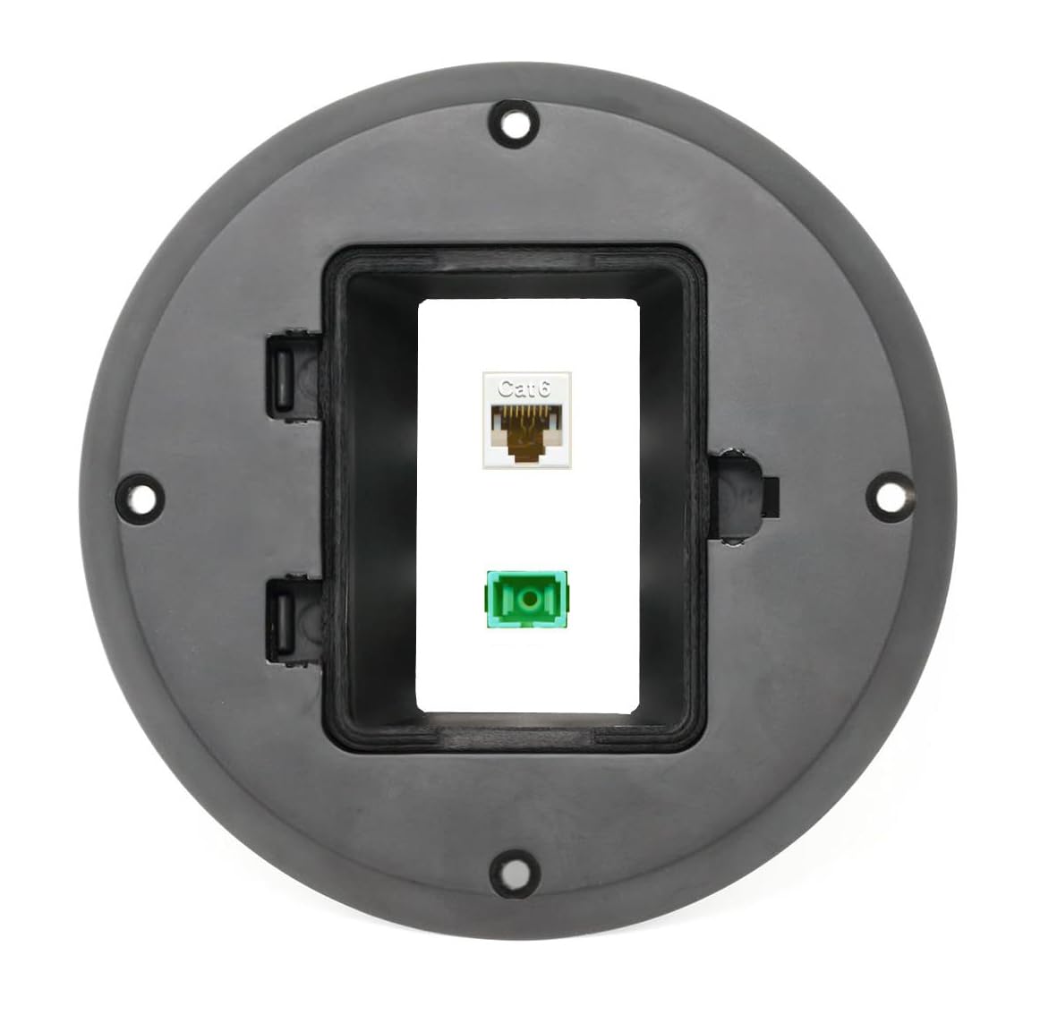 RiteAV CAT6 SC-APC-SX Floor Box [Black] - Walmart.com
