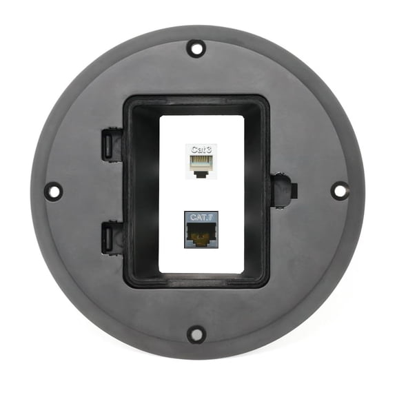 RiteAV CAT7 Phone Floor Box [Black]