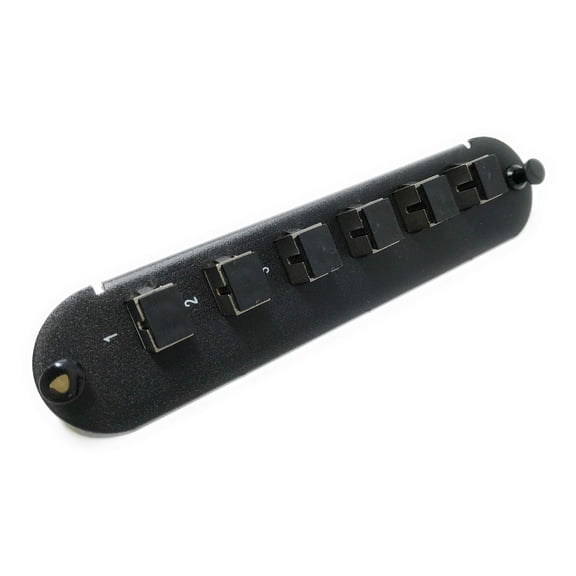 RiteAV - CCH SC/ST (6 Port Simplex w/6 Fiber Connectors) Adapter Panel (Non-LGX) Silver/Black (50/125) for Magenta OM4 Multimode 40Gb