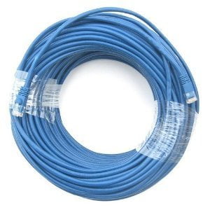 RiteAV - Cat5e Network Ethernet Cable - Blue - 200 ft. (Plenum Rated) (Pure Copper)