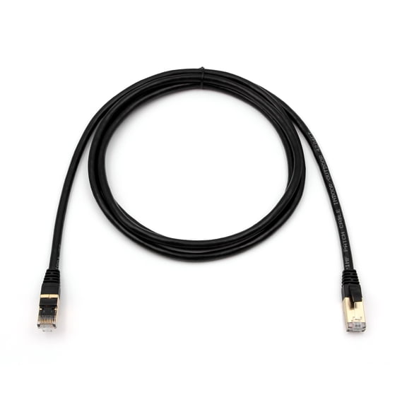 RiteAV - Cat7/Cat8 Outdoor Waterproof Ethernet Direct Burial Cable (600MHz) Shielded (Pure Copper) PE Rugged Jacket - 35FT