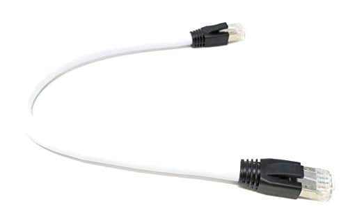 RiteAV - Cat8 Network Ethernet Cable - White - 0.5ft